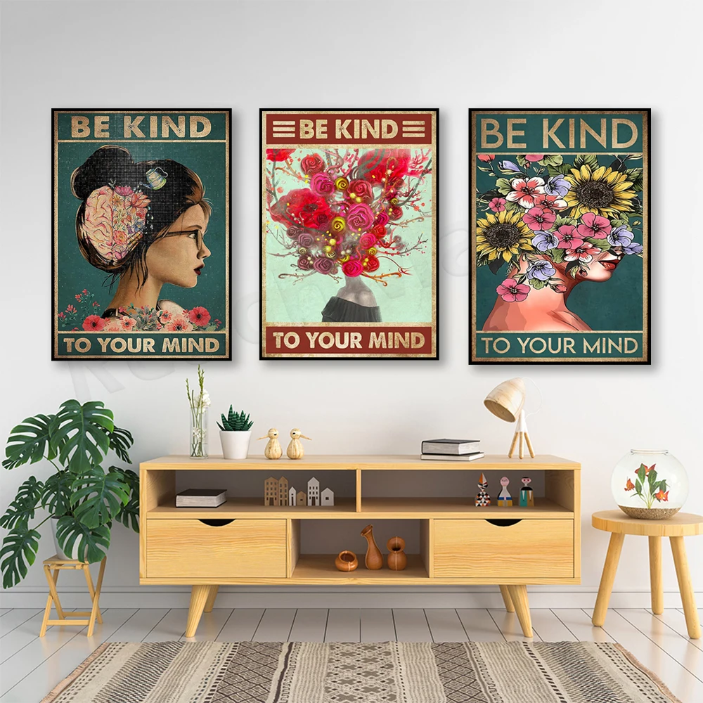 Tratta bene la mente: poster d - Health Wellness Poster recensione e prezzo