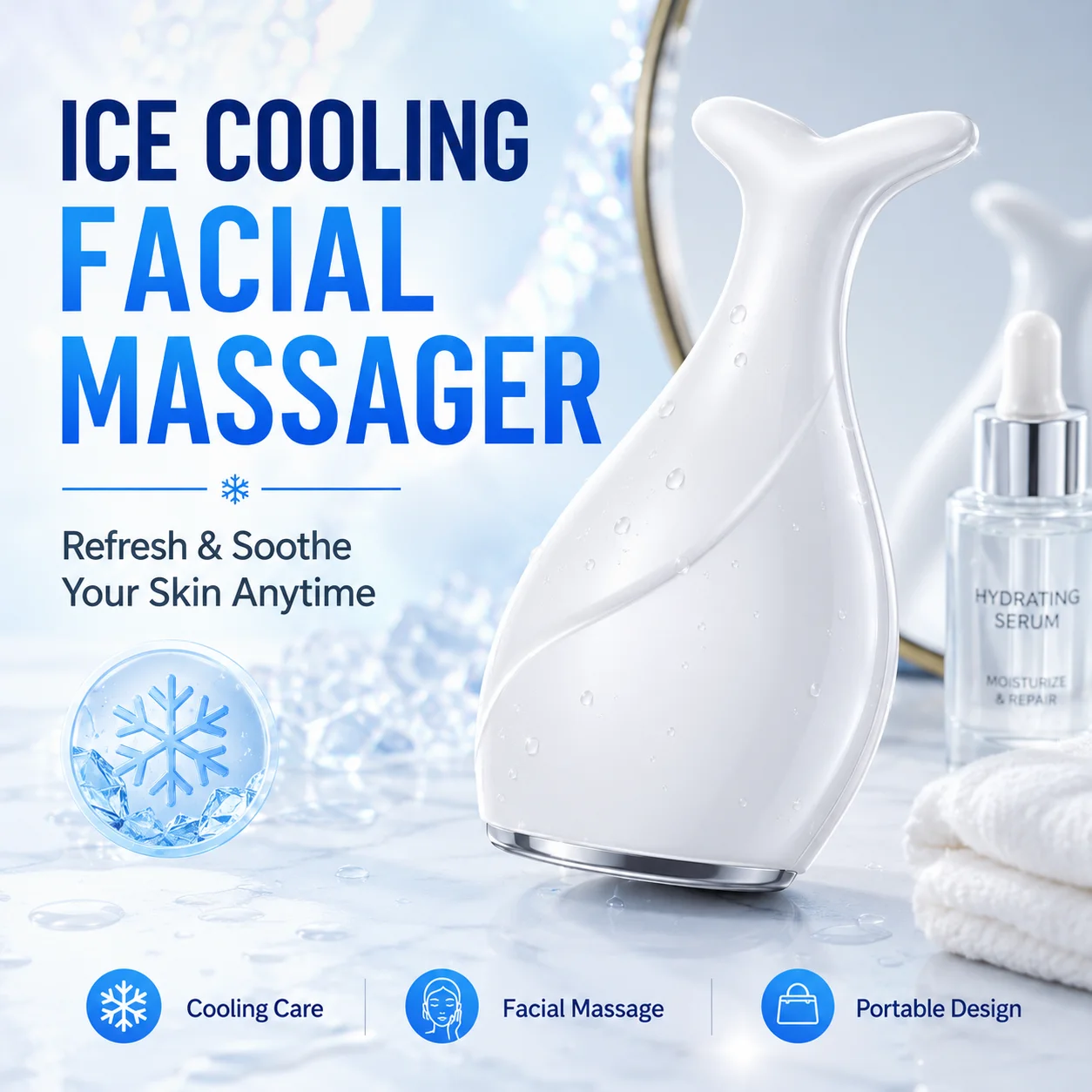 Massaggiatore Facciale a Forma - Ice Roller Face Cold recensione e prezzo