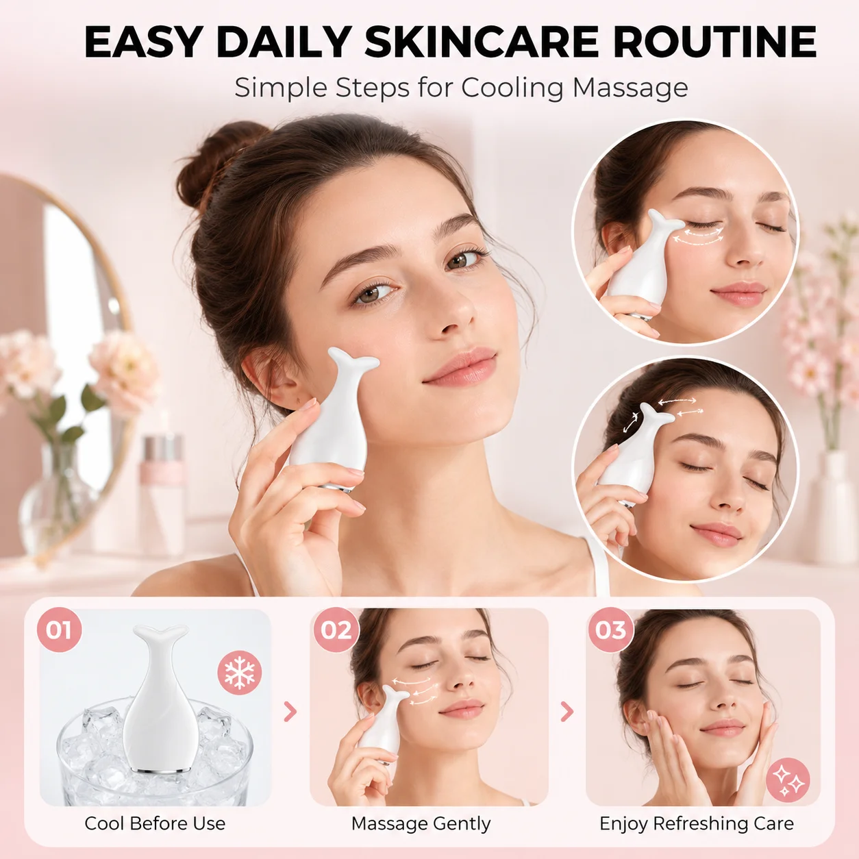 Massaggiatore Facciale a Forma - Ice Roller Face Cold recensione e prezzo